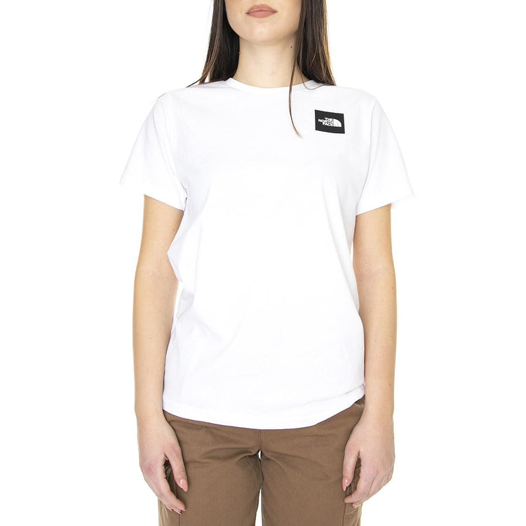 W Seasonal Fine S/S Tee TNF White - Maglietta Girocollo Donna Bianca NF0A7X3FFN41  THE NORTH FACE 