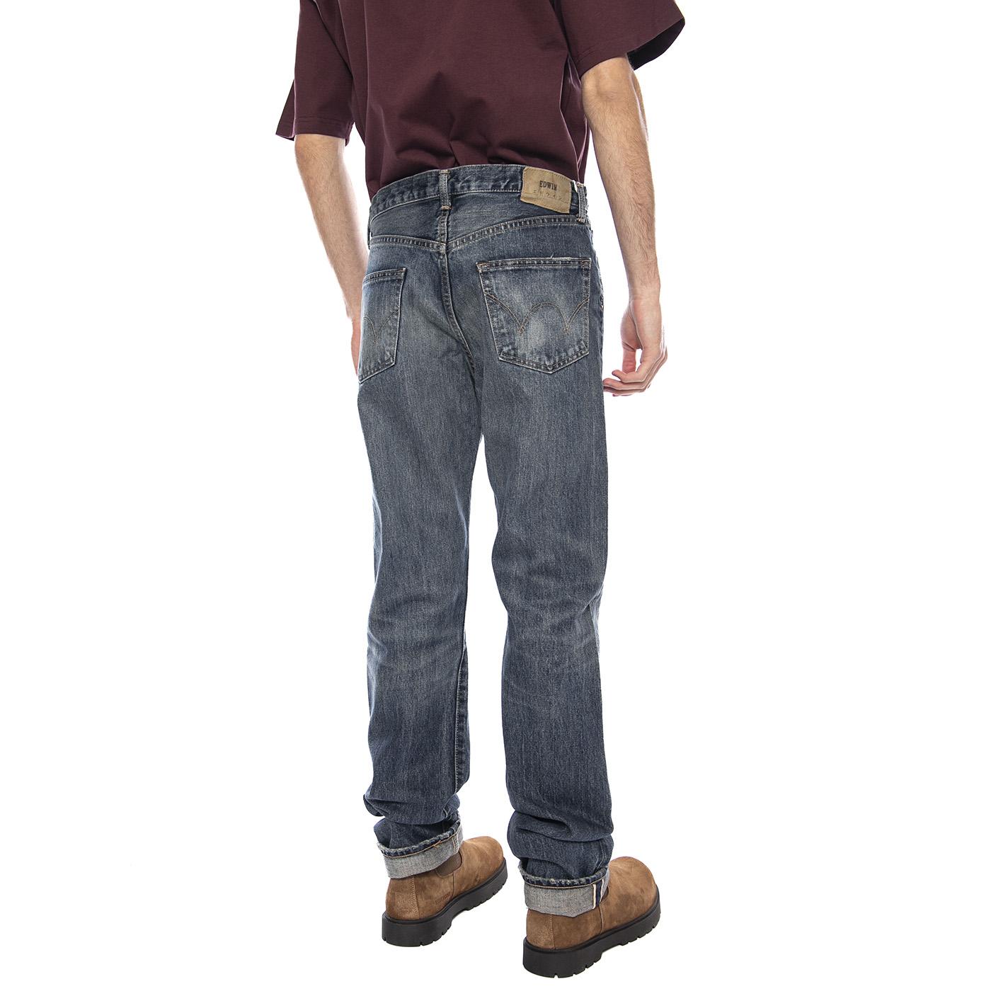 Regular Straight Japan Mid Dark Used -- Jeans Uomo Blu I034254.01.6B.34 01.6B EDWIN 