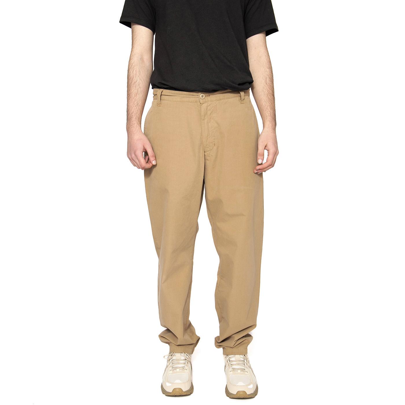Calder Pant Leather - Pantaloni Uomo Marroni I033128.8YGD  CARHARTT WIP 