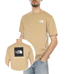 M EVO BOX NSE REG SS KHAKI STONE - Maglietta Girocollo Uomo Beige NF0A8B6K LK51 THE NORTH FACE 