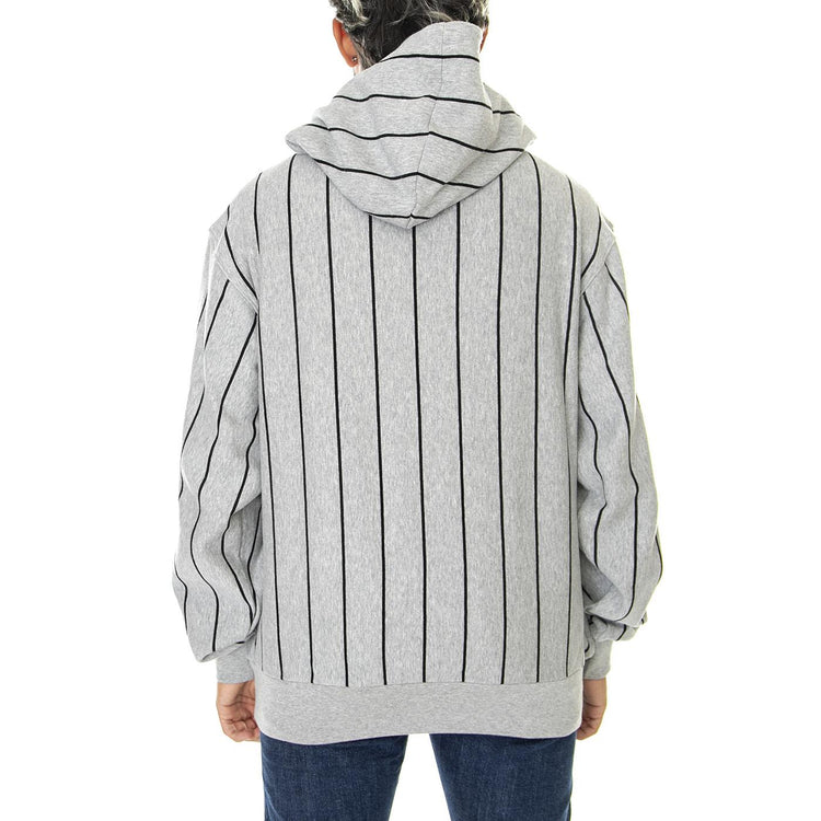Capital Hoodie Grey Heather - Felpa con Cappuccio Uomo Grigia FL00184-GYHTR  HUF 