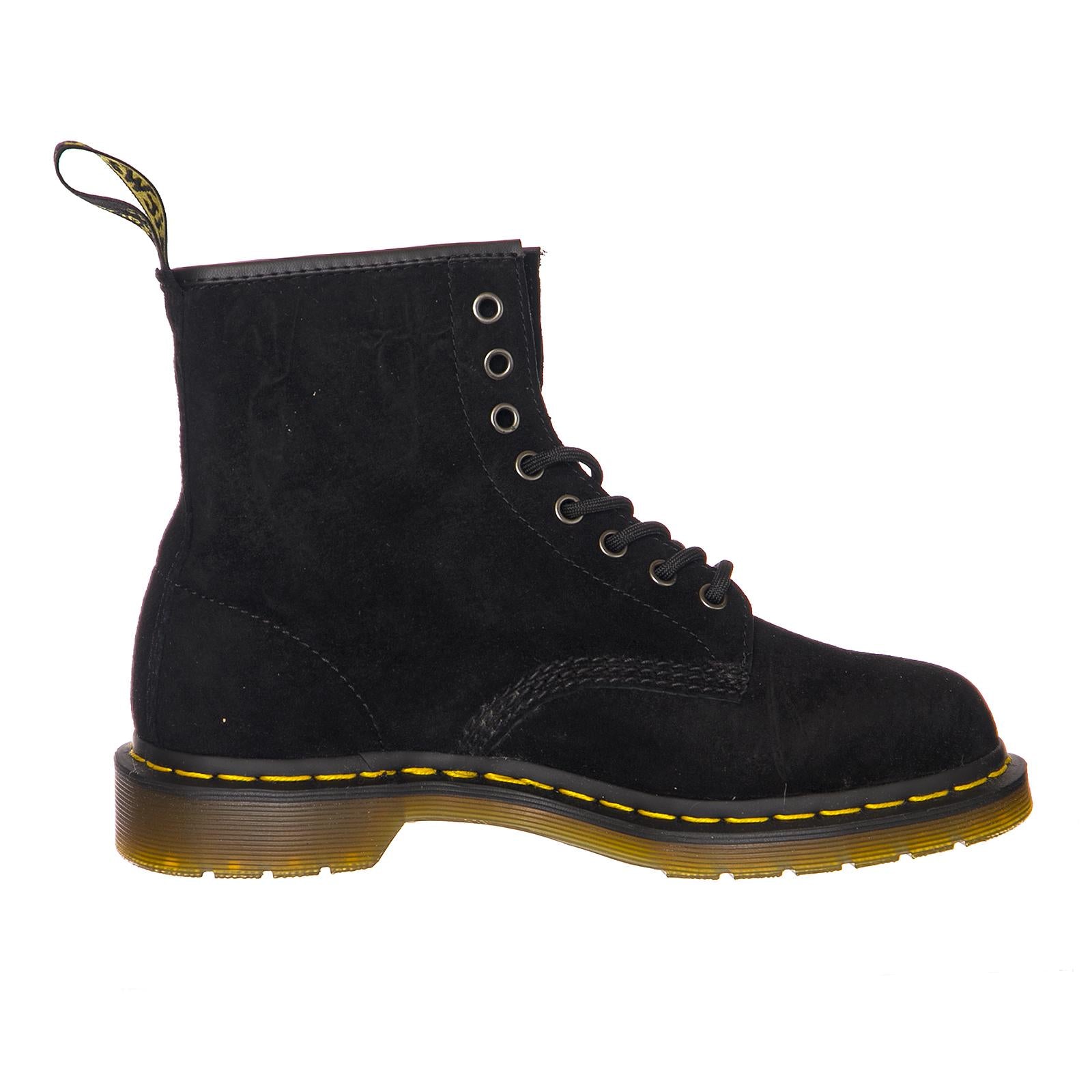 1460 Soft Buck - Black Soft - Stivali Uomo/Donna DMS1460BKSB21466001  DR.MARTENS 