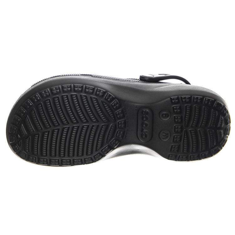 Classic Platform Lined Clog W BLK -  Sandali Donna Neri CR.207938-BLK  CROCS 