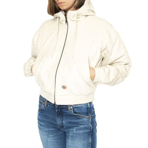 Corduroy Hooded Jacket W Whitecap Gray - Giacca Donna Bianca DK0A4Z4HF901  DICKIES 