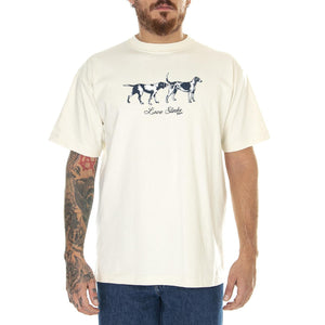 Love Stinks S/S Tee Bone - Maglietta Girocollo Uomo Beige TS02090-BONE  HUF 