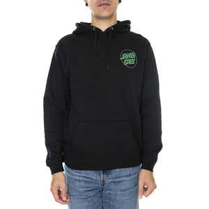 Venn Dot Hood Black - Felpa con Cappuccio Uomo Nera SCA-HDY-5563  SANTA CRUZ 