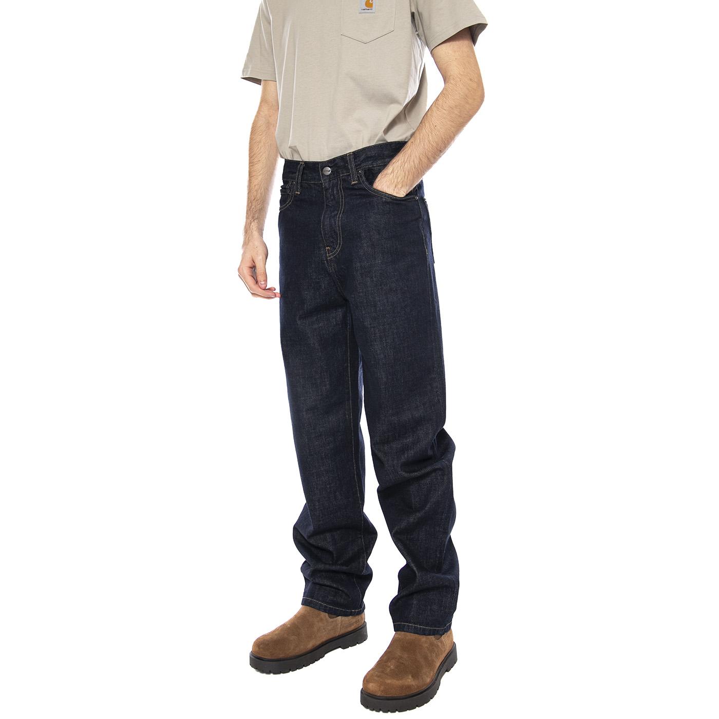 Aaron Pant Blue - Pantaloni Uomo Blu I036728 0102 CARHARTT WIP 