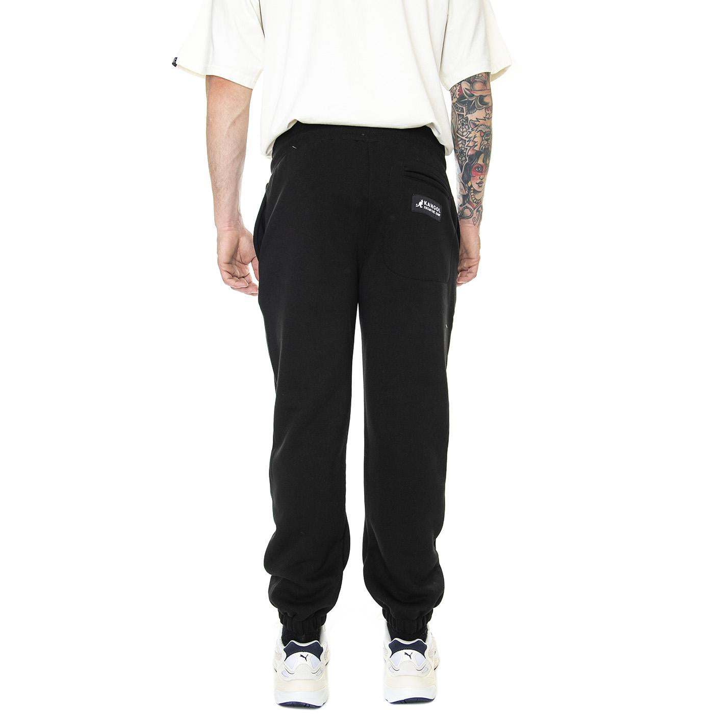 Essential Black - Pantaloni Sportivi Uomo Neri KAF22USPA105-99  KANGOL 