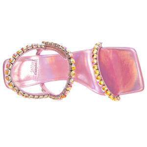W' Saints Soft Pink Metallic Sandals - Sandali Donna Rosa JC-927-10-15  JEFFREY CAMPBELL 