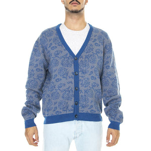 Botanical Knit Cardigan Multi Colour - Cardigan Uomo Blu / Multicolore SCA-CDG-0001  SANTA CRUZ 