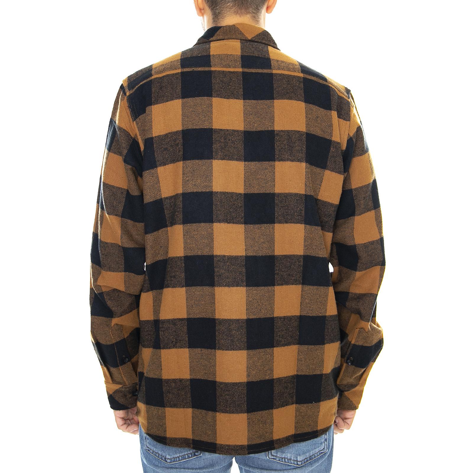 Sacramento Shirt - Brown Duck - Camicia Uomo Marrone 05 200142-BD . DICKIES 