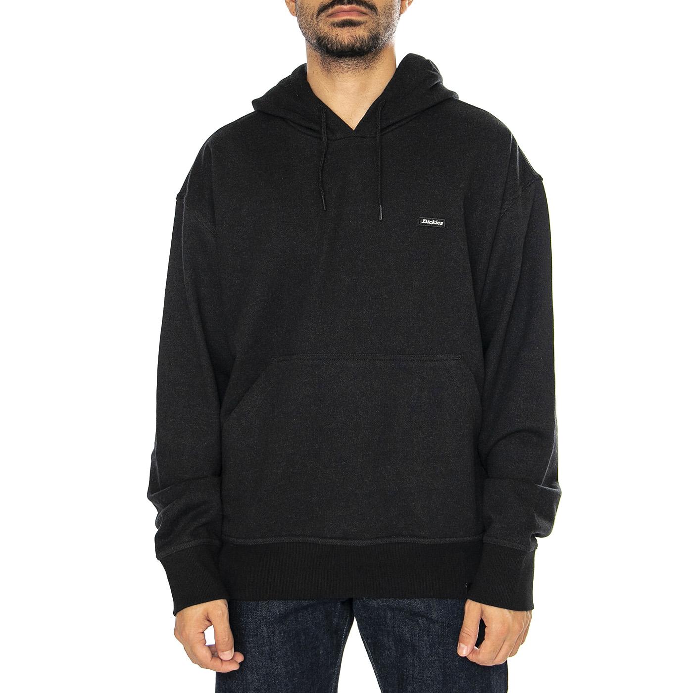 Clancy Heavyweight Hoodie Black - Felpa con Cappuccio Uomo Nera DK0A87CJBLK1  DICKIES 