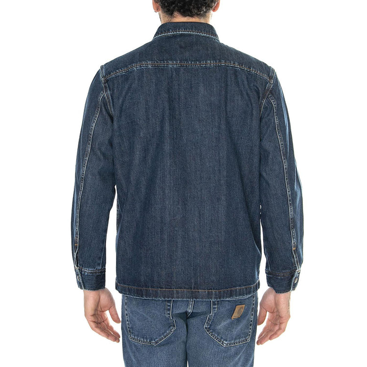 101 Overshirt Mid Indigo - Camicia Denim Jeans Uomo Blu 112349924  LEE 