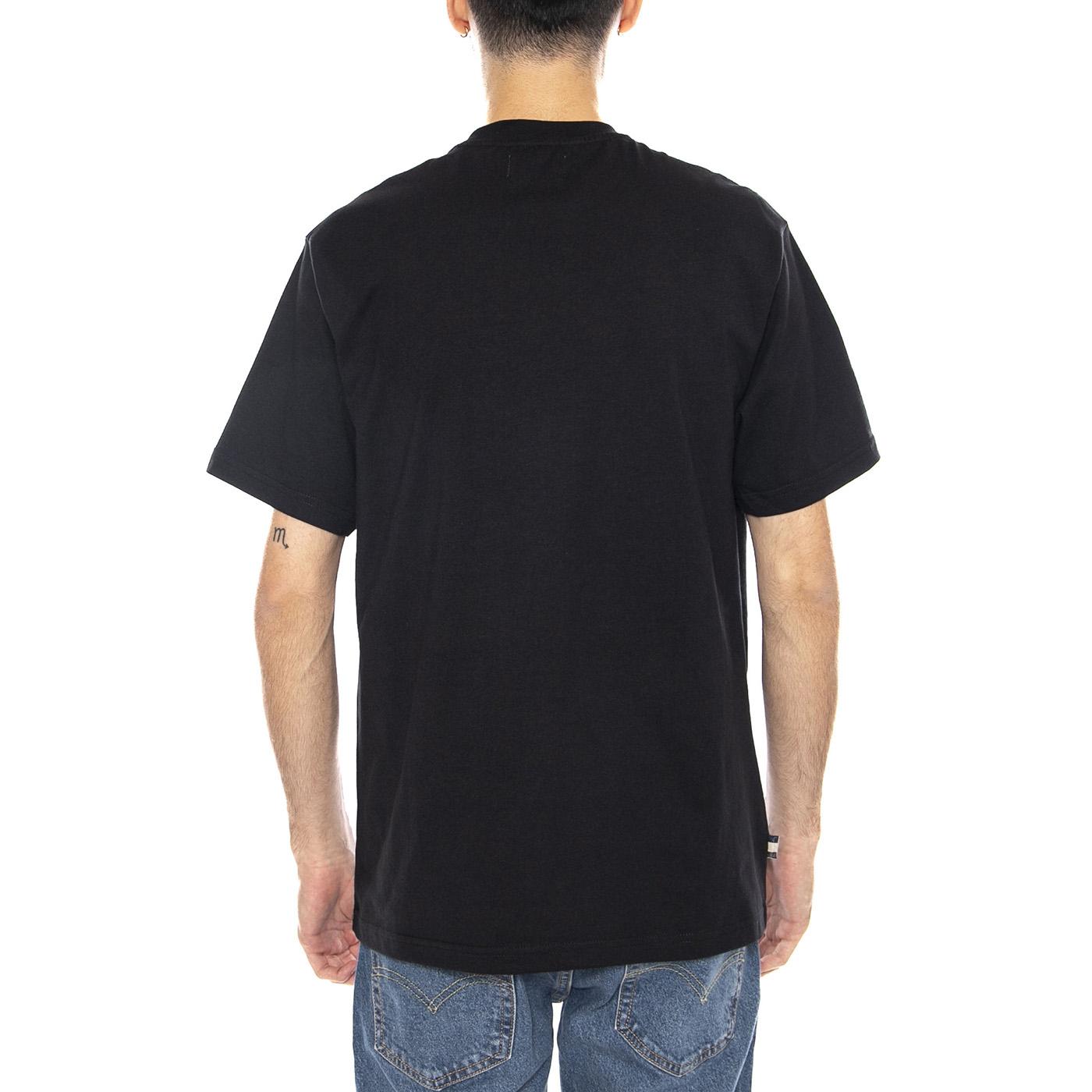 Small Logo T-Shirt -- Maglietta Girocollo Uomo Nero AA_ICON_TS006_16 . AQUASCUTUM 