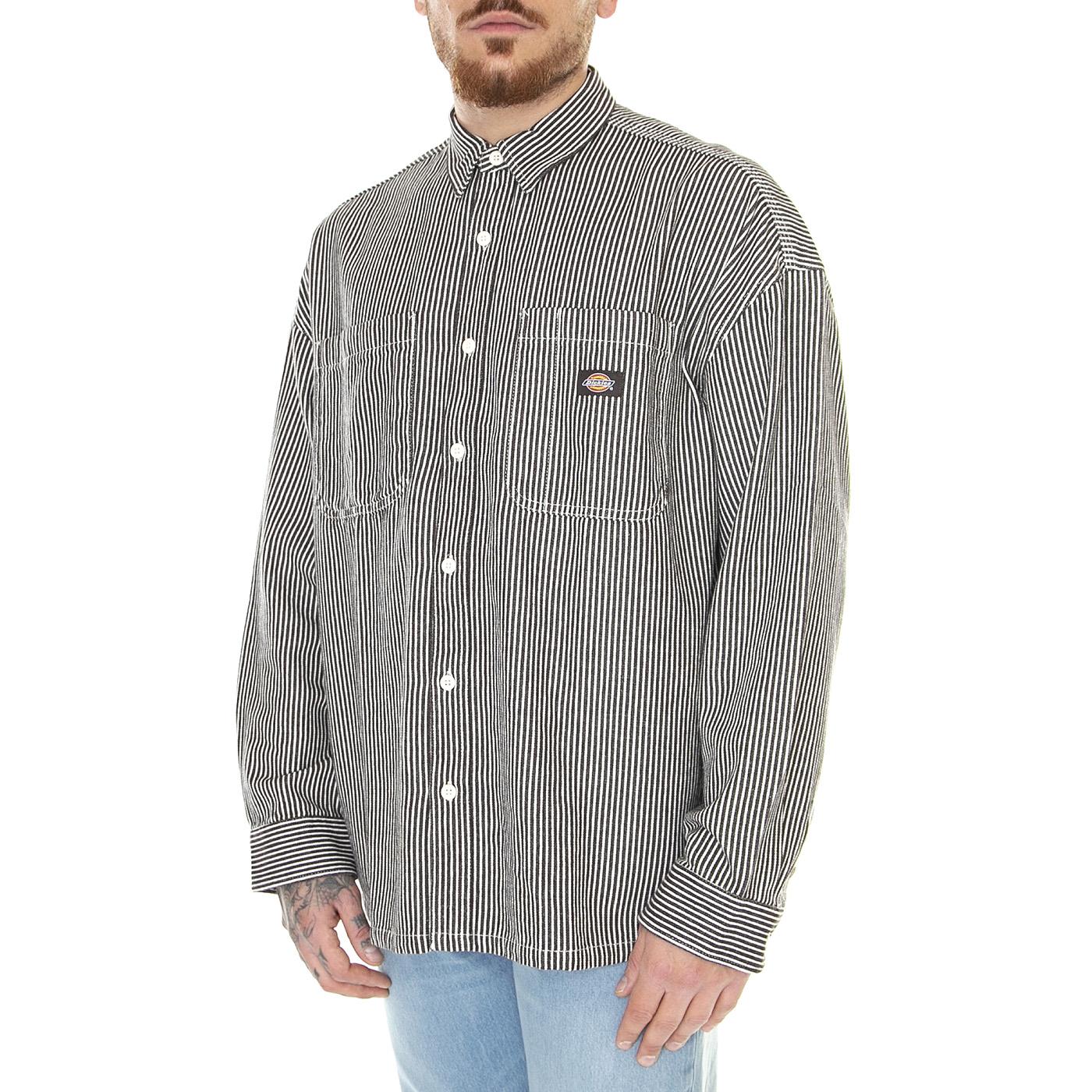 Hickory Bordeaux - Camicia Uomo Bordeaux / Multicolore DK0A4YB2F331  DICKIES 