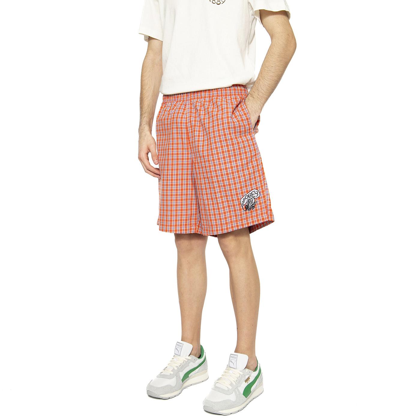 Easy Reason Plaid Short - Bermuda Uomo Multicolore 172120097-ROB  OBEY 