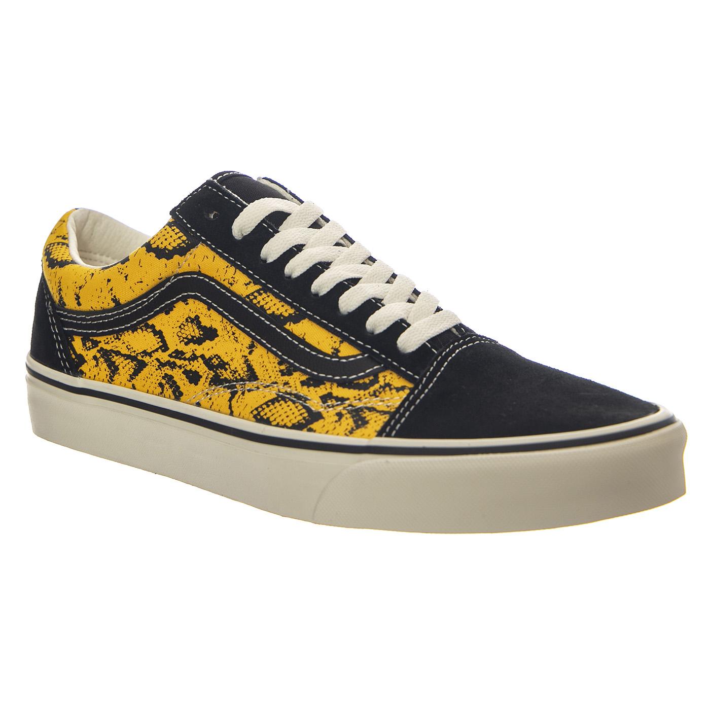 Old Skool Uomo Black / Yellow -- Scarpe Stringate Uomo Nero / Giallo VN000DB3 Y231 VANS 