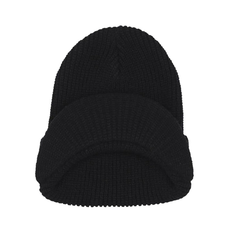 One Star Visor Beanie Black - Cappellino a Cuffia Nero BN00141-BLACK  HUF 