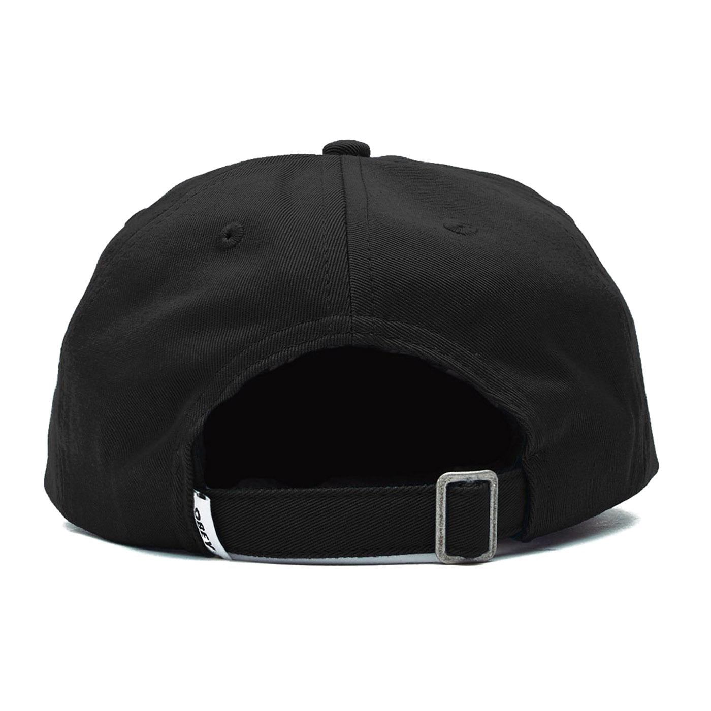 Bold Organic 6 Panel Strapback - Cappellino con Visiera Nero 100580256-BLK  OBEY 