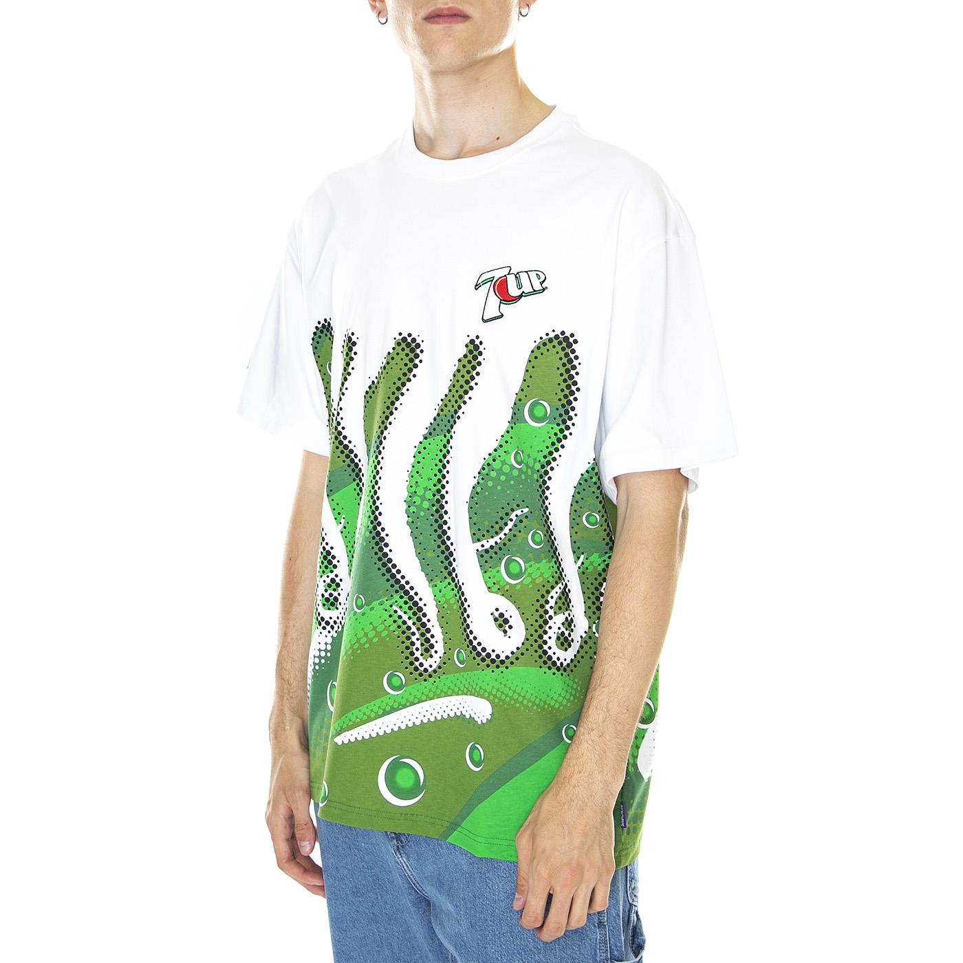 M' 7Up Octopus Swirl Tee White - Maglietta Girocollo Uomo Bianca 23SOTS90-WHITE  OCTOPUS 
