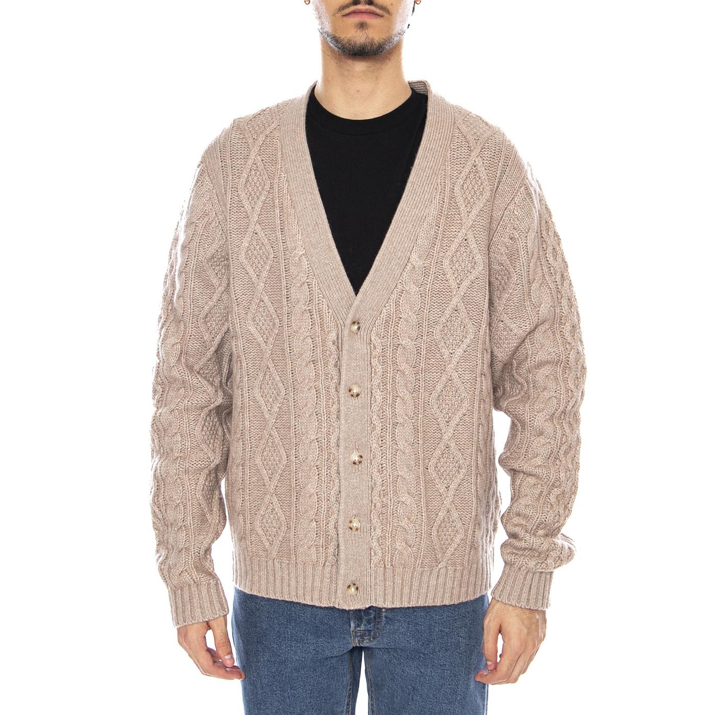 Valencia Cardigan Fungi Heather Neutral - Cardigan Uomo Beige 003B5-0004  LEVIS 