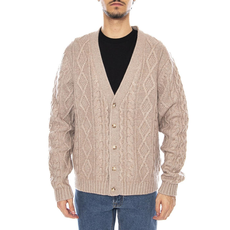 Valencia Cardigan Fungi Heather Neutral - Cardigan Uomo Beige 003B5-0004  LEVIS 