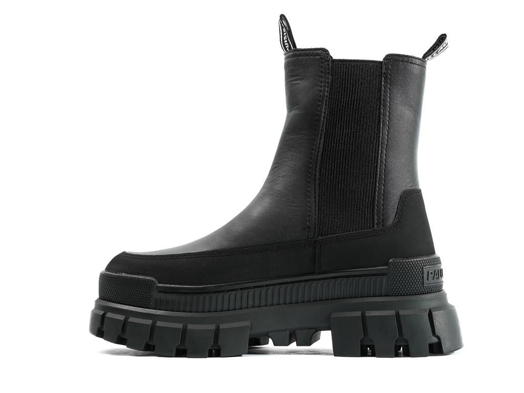 Revolt Chelsea Ranger Black / Black - Scarpe Profilo Alto Donna Nere PAS98356-001-M  PALLADIUM 