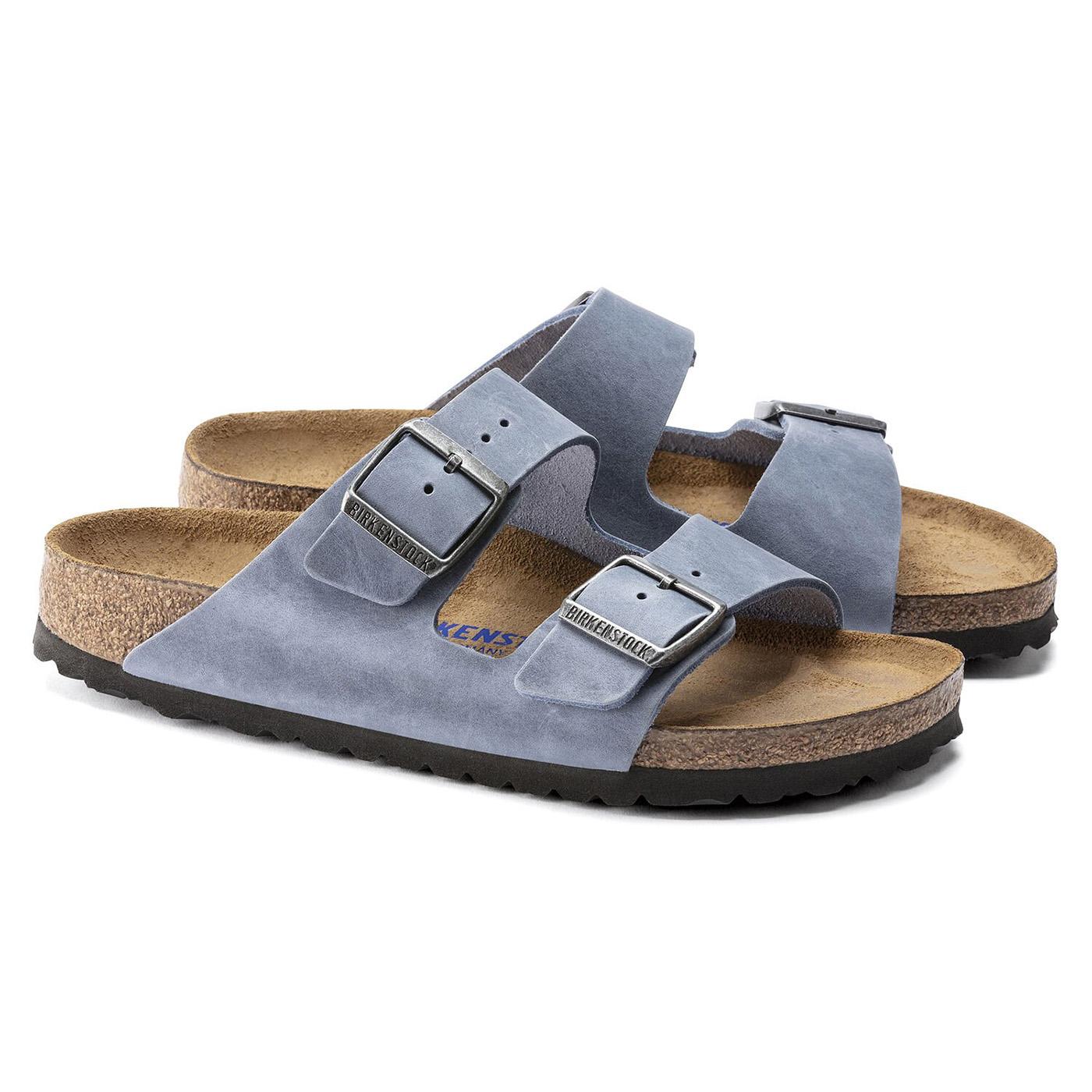 Arizona BS Dusty Blue Leather Sandals - Sandali Donna Blu 1022509  BIRKENSTOCK 