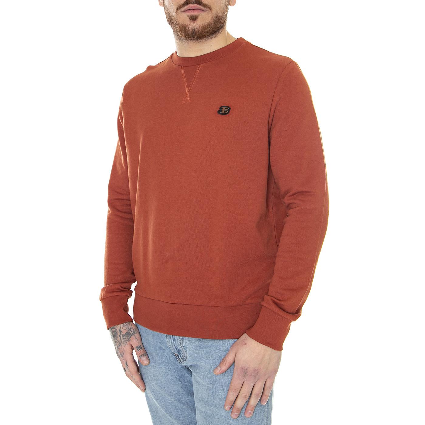 Core Crew Sweat Burnt Orange - Felpa Girocollo Uomo Arancione 65534-481  BEN SHERMAN 