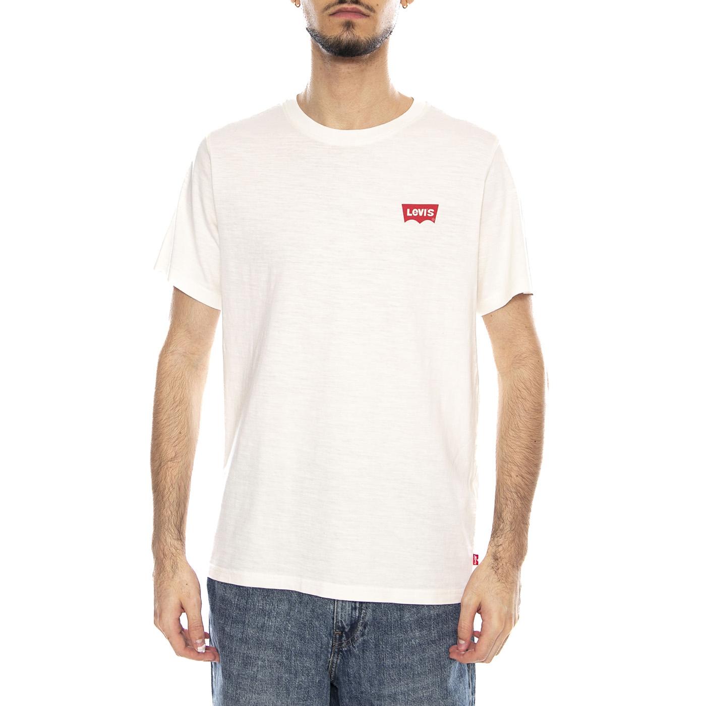 SS Relaxed Fit Tee - Coastal Creative Fresh And Smooth Pumice Stone - Maglietta Girocollo Uomo Bianca con Stampa 16143 2451 LEVIS 