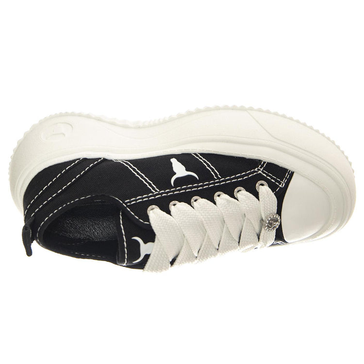 Intentions Black / White Canvas / Brave White - Scarpe Donna Nere WSPINTENTIONS-BLKSIL  WINDSOR SMITH 