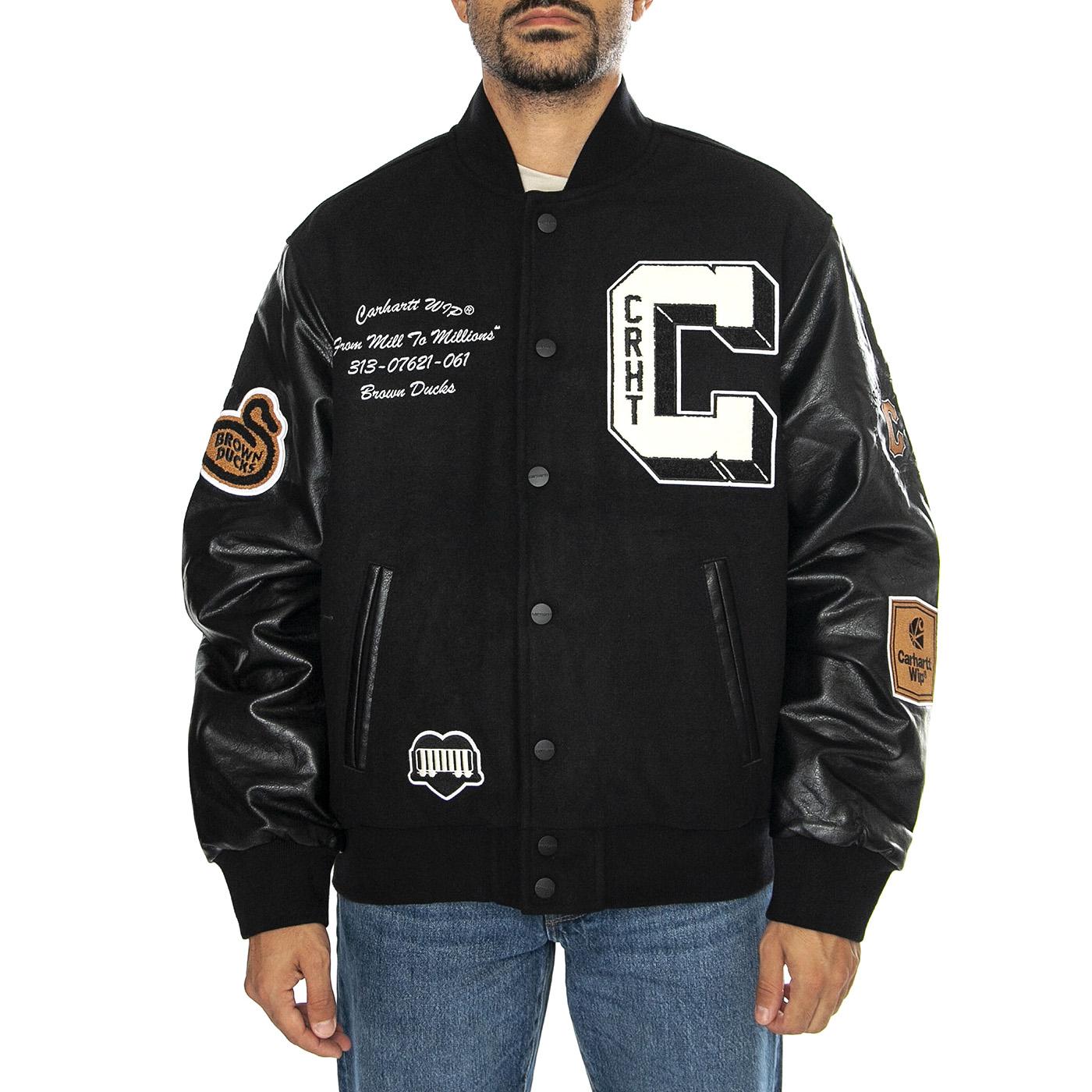 Brown Ducks Bomber Black / Black - Giacca Uomo Multicolore I033855.00EXX  CARHARTT WIP 