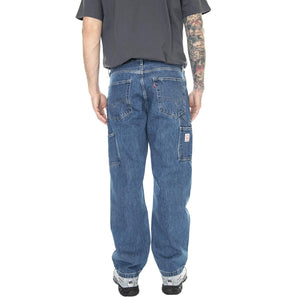568 Stay Loose Carpenter Safe In Charm Med Indigo Flat Finish - Pantaloni Denim Jeans Uomo Blu 55849-0033  LEVIS 