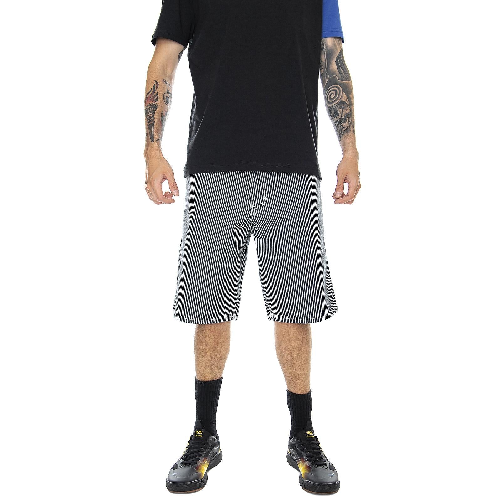 Single Knee Shorts - Blue / White - Bermuda Uomo Blu / Bianchi I027947.981.02.00  CARHARTT WIP 