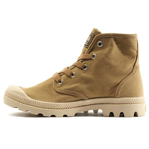 Pampa Hi Olive / Warmsand - Scarpe Stringate Profilo Alto Donna Marroni PAS92352-303-M  PALLADIUM 