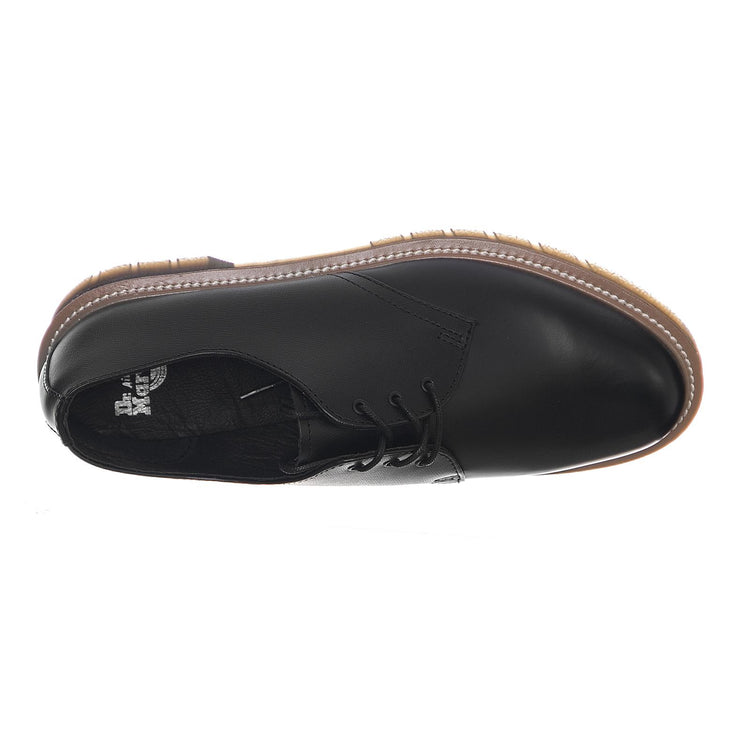 1461 Straw Lace Up Shoes - Black Smooth - Scarpe Stringate Uomo Nere 1461STW23160001  DR.MARTENS 
