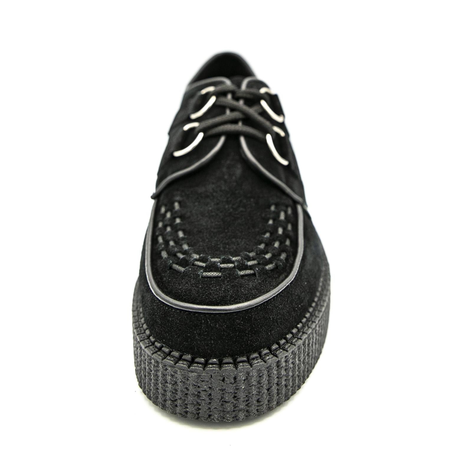 Wulfrun Shoes - Black - Scarpe Stringate Profilo Basso Uomo / Donna Nere 36 UDSUM-C010X-BKS  UNDERGROUND 