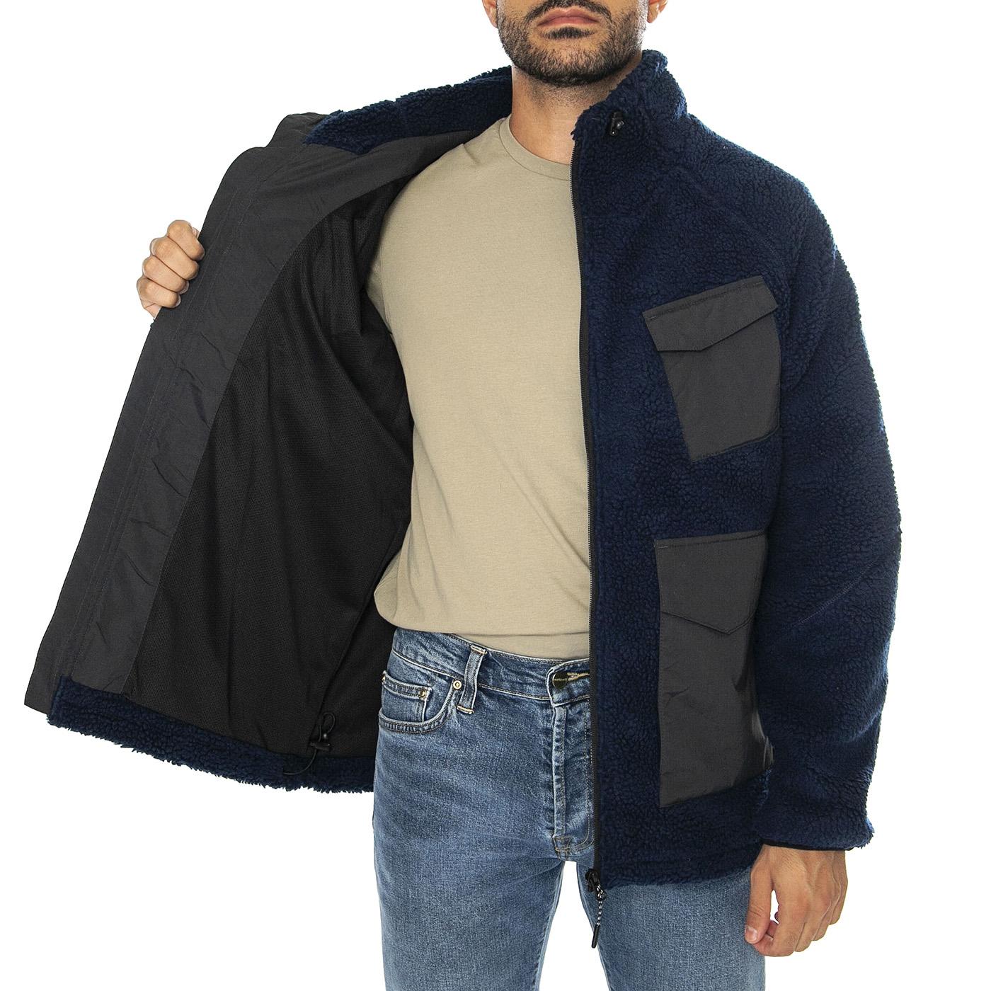 P Bear Borg Zip Thru Angled Po Navy Blazer - Giacca Uomo Blu PFD0051-203  PENFIELD 