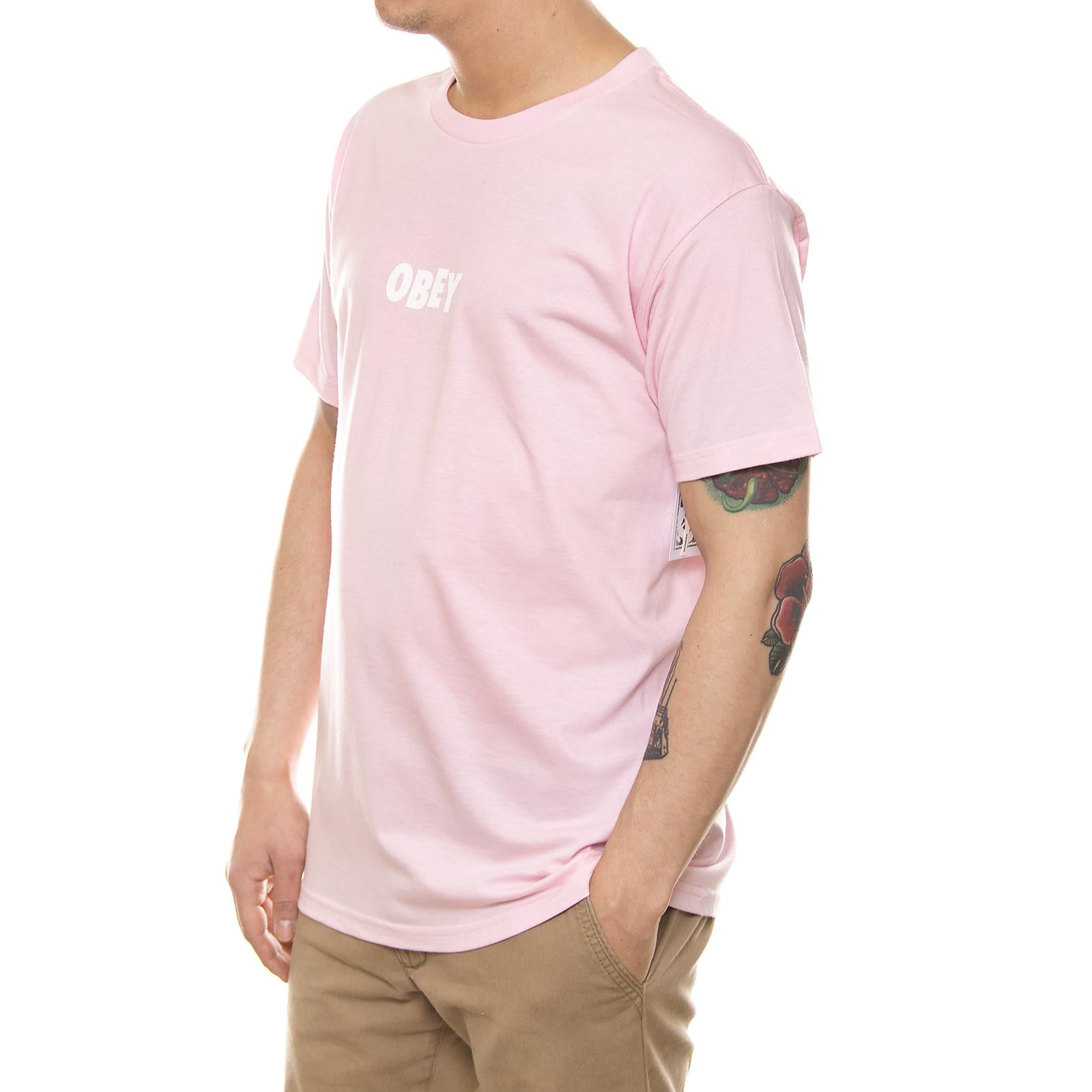 OBEY JUMBLED PREMIUM S/S TEE PINK 165361216-PIN  OBEY 