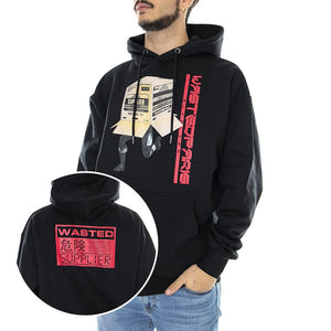  HOODIE CHILL HIDE BLACK  WASTED PARIS 