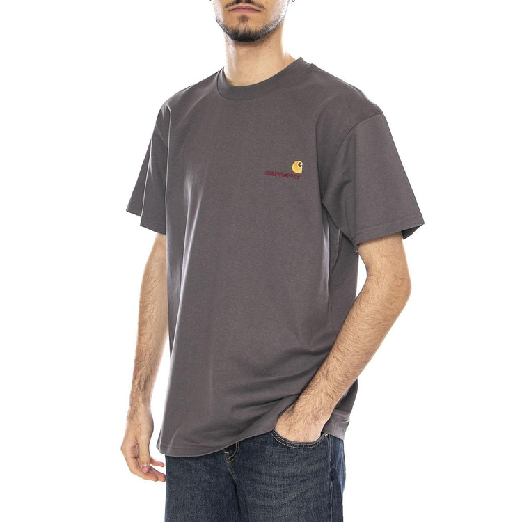 S/S American Script Maglietta -- Maglietta Uomo Porphyry I029956.33CXX . CARHARTT WIP 