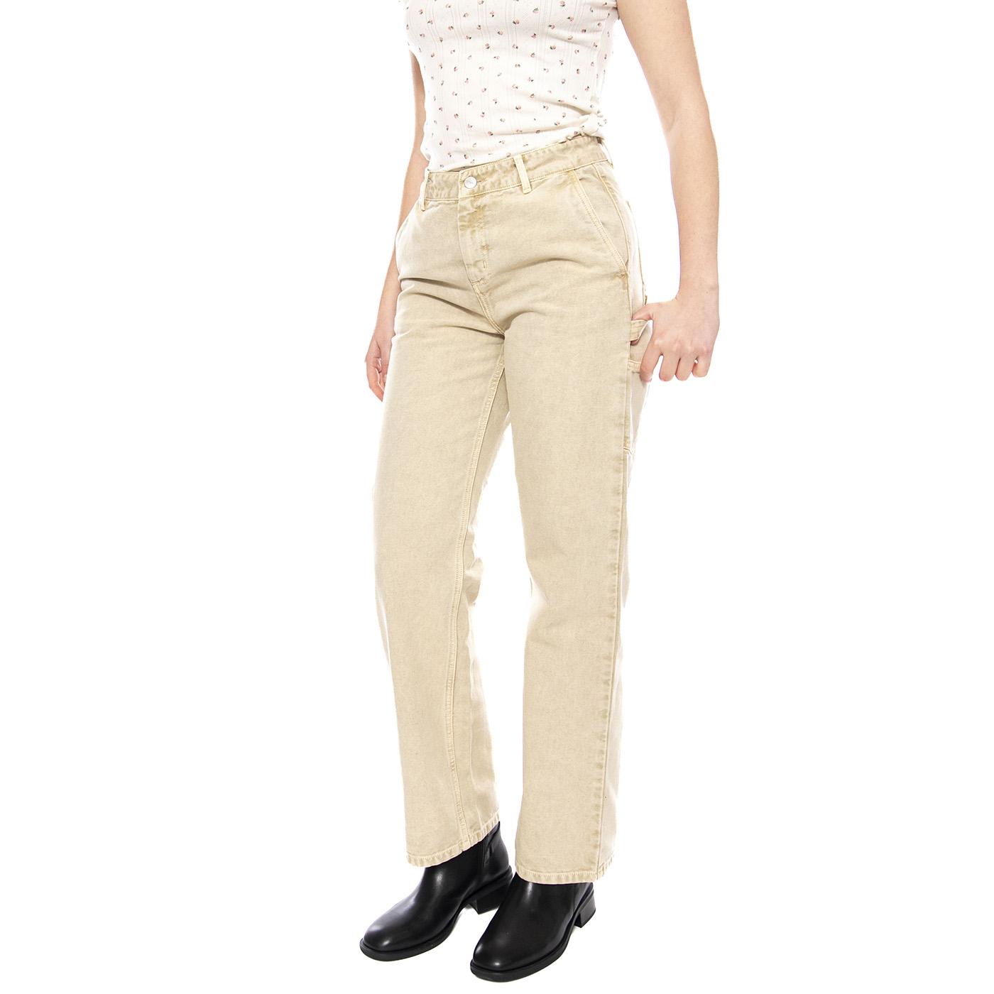 Jeans Straight Carhartt WIP Pierce - Pantaloni Denim Donna Beige I035576-07E5F . CARHARTT WIP 