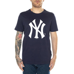 New York Yankees Primary Logo Graphic T-Shirt Maritime Blue - Maglietta Girocollo Uomo Blu 108M-EX53-NK-6GZ  FANATICS 