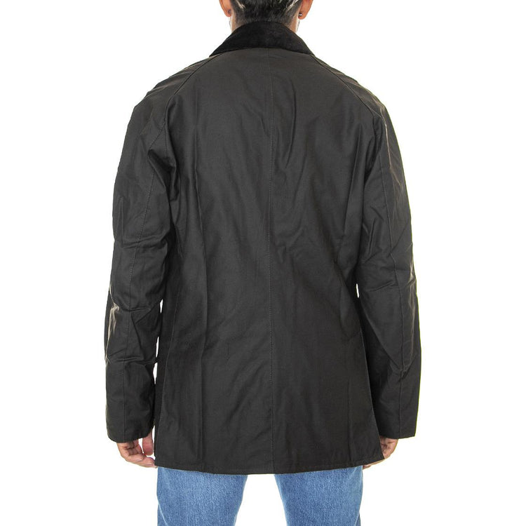 Ashby Wax Jacket Olive - Giacca Invernale Uomo Marrone 222MMWX0339-OL71  BARBOUR 