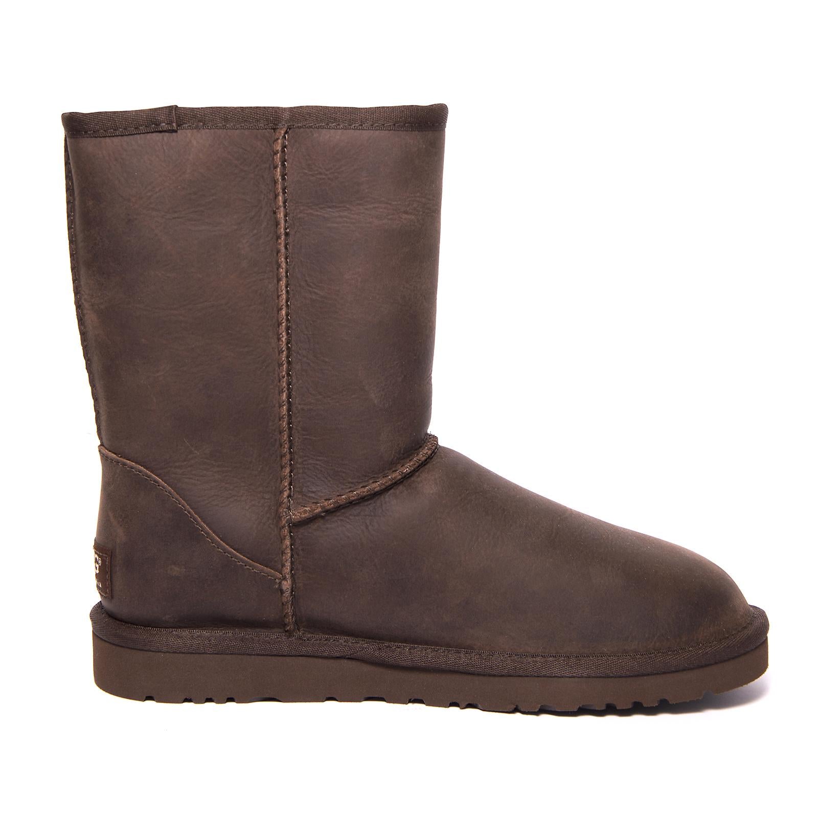 CLASSIC SHORT  LEATHER BROWNSTONE UGSCLSLEABWST1005093  UGG 