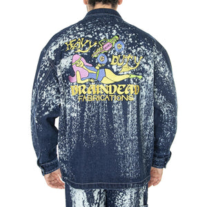 BD x DICKIES Gardening Jacket Bleached Denim - Giacca Uomo Blu Denim / Multicolore DK0A4YCQE971  DICKIES 