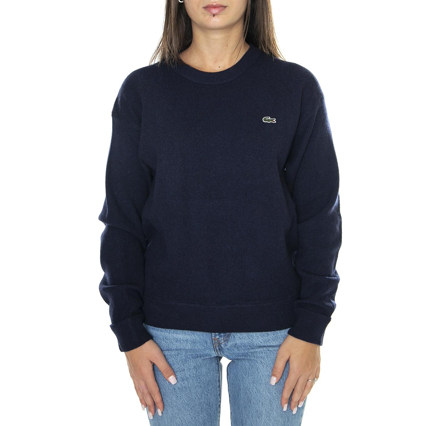 Pullover AF9551-166 - Maglione Donna Blu AF9551-166  LACOSTE 
