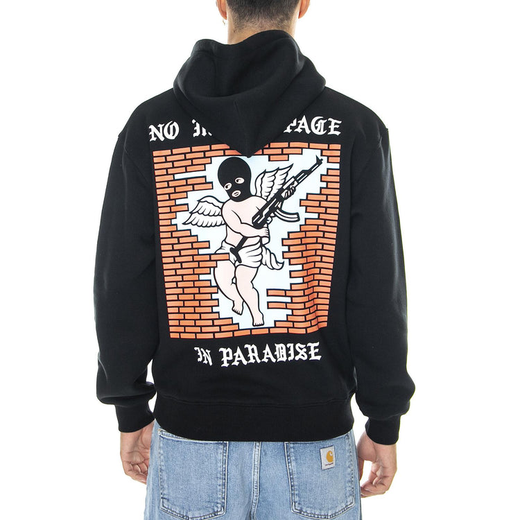 No More Space - Felpa con Cappuccio Uomo Nera HDY0052-BLK  DOOMSDAY 