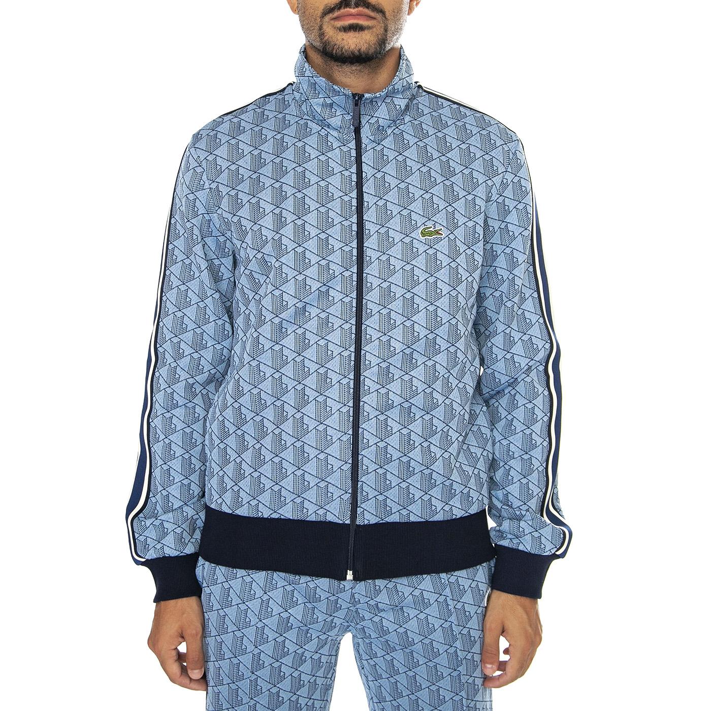 Sweatshirt SH1368-I8K Multicolor - Felpa con Zip Uomo Blu SH1368-I8K  LACOSTE 