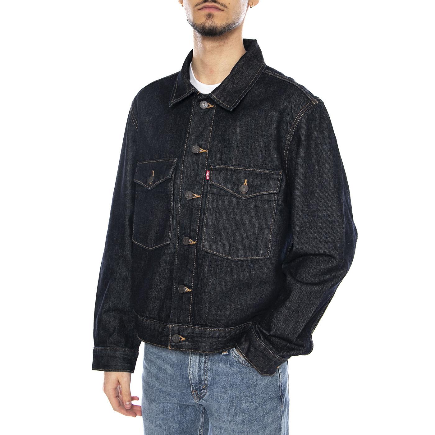 Embarcadero Station JKT - Love Your Smile - Giacca Uomo Blu 0010P-0004 Dark Indigo LEVIS 